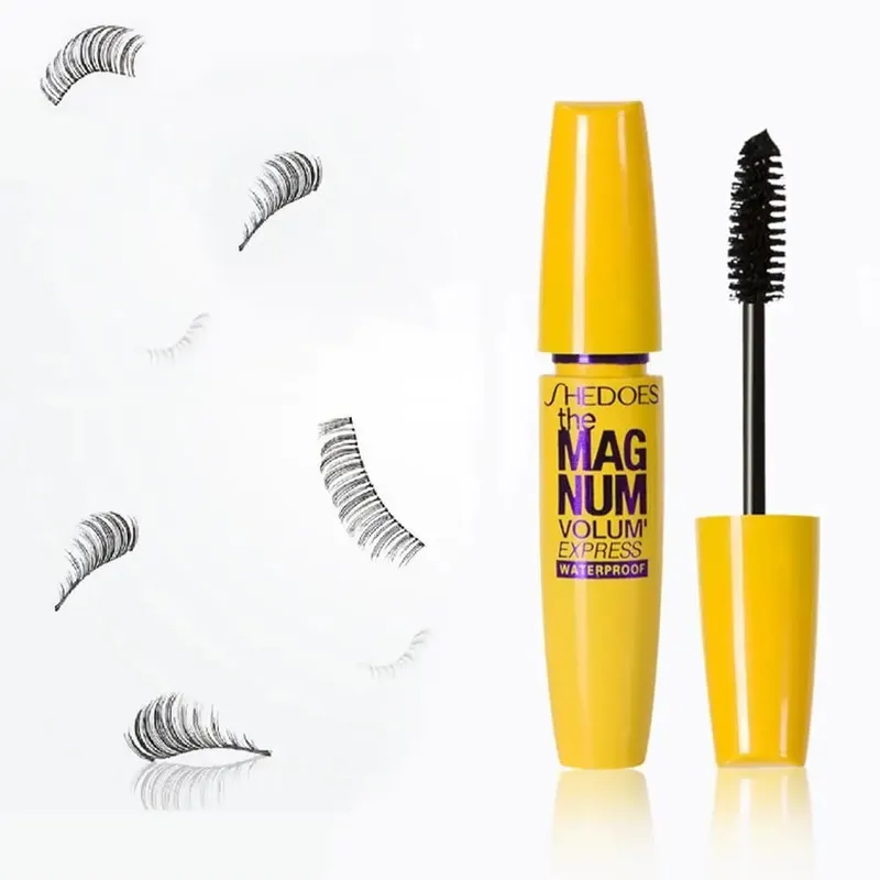 Mascara à boucles et allongeant imperméable, naturel, longue durée, sans bavures, brillant à cils banane jaune, 10ML — image 7