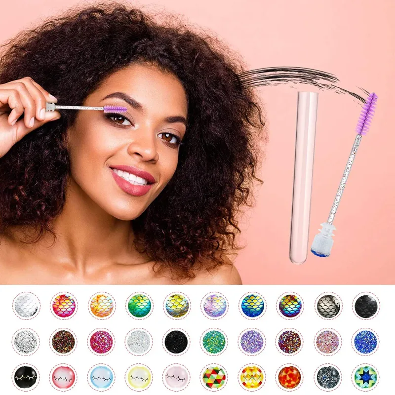 50/100pcs Reusable Eyelashes Brush Tube for Eyelash Extension Disposable Mascara Wands Eyebrow Brush Applicator EyeLash Brushes
