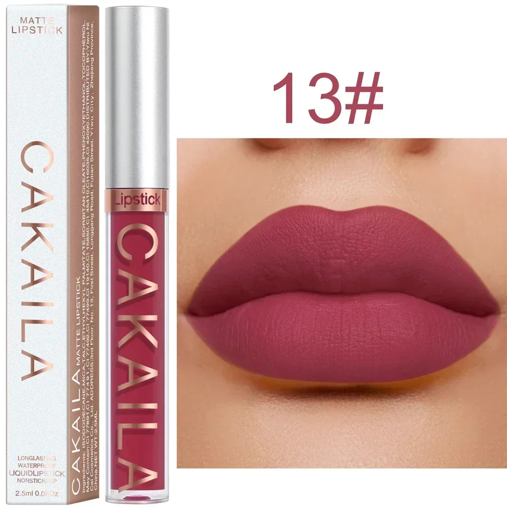 Matte Velvet Lip Glaze Long Lasting Silky Smooth Liquid Lipstick Not Easy To Fade Lip Gloss Makeup Sexy For Women Lip Tint — image 10
