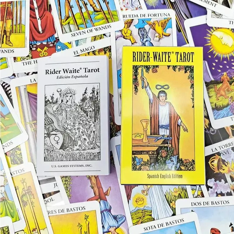 78-teiliges The Rider Tarot-Deck mit Anleitungsheft, unverzichtbar für Tarot-Anfänger und erfahrene Leser, Englisch-Spanisch — image 4