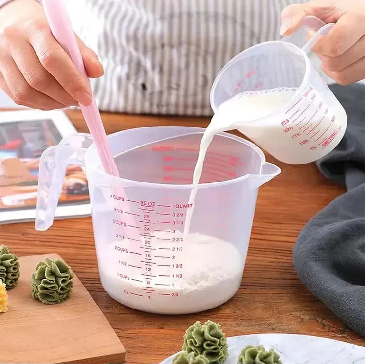 250/500/1000ML Easuring ถ้วยวัดถ้วยและช้อนเหยือกพลาสติก Digital KITCHEN Scale เบเกอรี่เครื่องมืออุปกรณ์จับเวลา — image 10