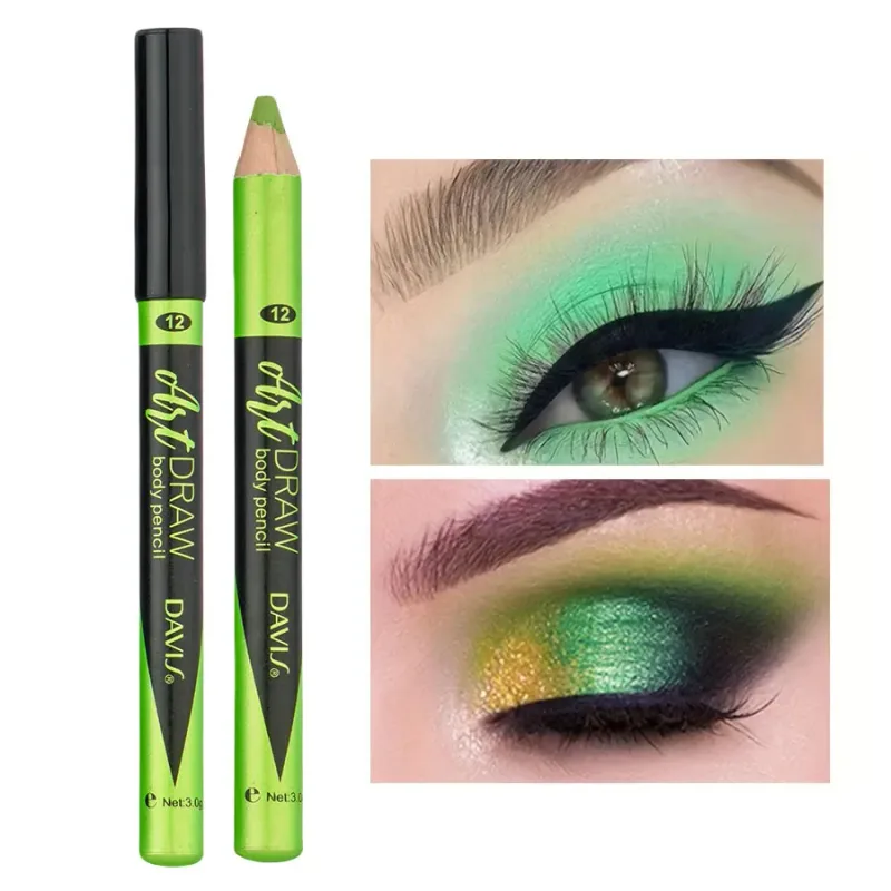 15 Color Eyeliner Lip Liner Pen Black Blue Multicolor Metallic Pearly Glitter Matte Finish Punk Smokey Style Eye Makeup Pen — image 18