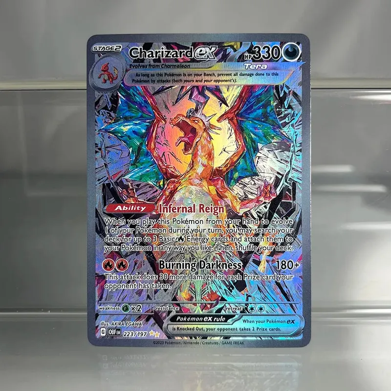 Charizard PTCG Single Collection Card 1. vydání 1996 Vmax Ex Rare Rainbow Card PKM Proxy karty Hračky Dárky — image 25