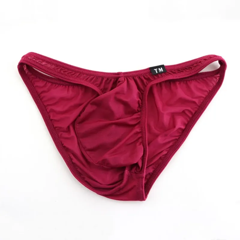 Silky Smooth Bikini Briefs for Men Pouch Design Low‑Waist Breathable Elastic Fashion Male Underwear — image 15