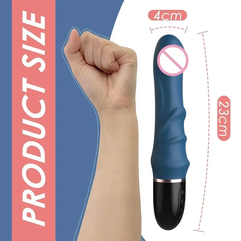 10 modalità vibratore in silicone morbido per le donne massaggiatore grande dildo masturbatore femminile per coppie stimolatore clitorideo del punto G giocattoli del sesso — image 5