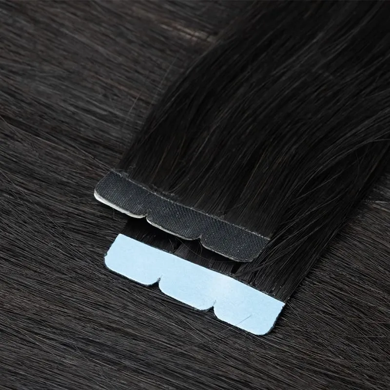 Mini-Tape-in-Haarverlängerungen, Echthaar, 3 x 0,8 cm, winzige Schnittstelle, Tape-Ins, 360°-Bewegung, für mehr seitliches Haarvolumen, nur 10 Stück — image 4