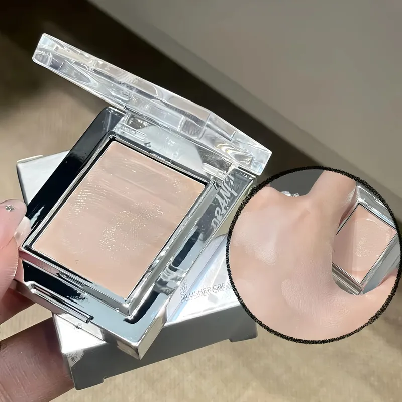 Herorange Misty Matte Cream Blush avec ensemble de pinceaux de maquillage Texture mate à faible saturation éclaircit la peau pour créer des looks de maquillage charmants — image 5