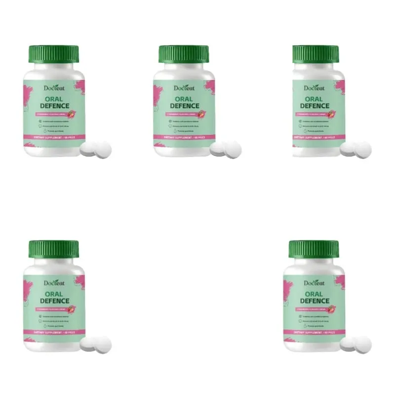 Tablet Kunyah Pertahanan Mulut untuk Sokongan Kesegaran Nafas dengan Xylitol dan Microcrystalline Hydroxyapatite untuk Dewasa 60 Pil — image 10