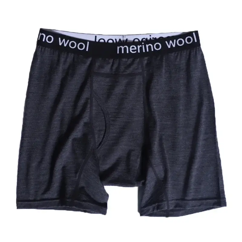 100% Merino Wool Mens Lightweight Boxer Brief Merino Wool Underwear Soft Moisture Wicking Breathable Sports Hiking Underpants — image 9