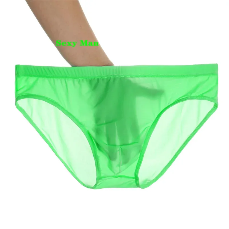 2PCS Ultra Thin Ice Silk กางเกง Plus ขนาด M-4XL สีทึบเยาวชนโปร่งแสงต่ำเอว Breathable เซ็กซี่ชายกางเกง — image 12