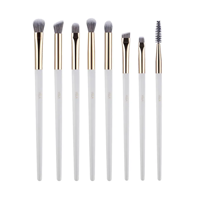 Profesjonalny zestaw pędzli do makijażu 8 szt. Mieszanie ukrywanie konturów cieni do powiek Eyeliner brwi zestaw narzędzi do rzęs BeautyApplicator