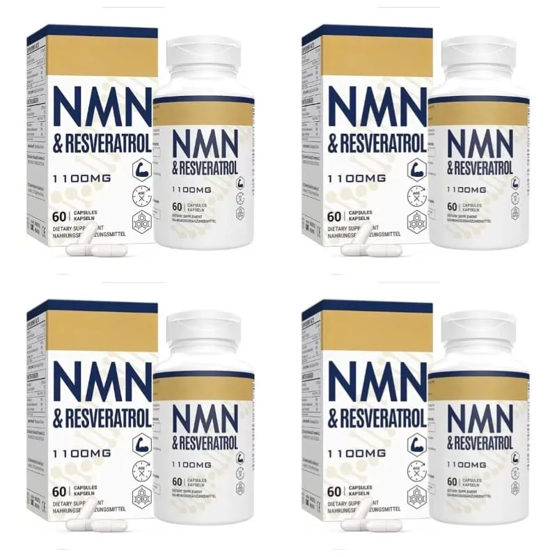 NMN & Resveratrol Capsules Supplément complexe antioxydant avec extrait de poivre noir 1100 mg 60 capsules — image 10