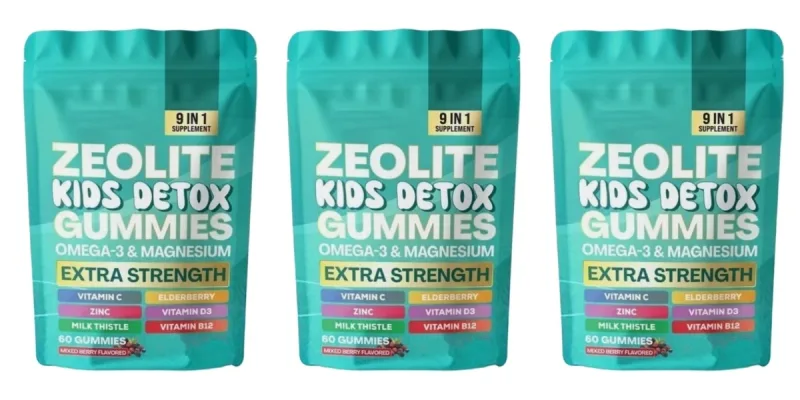 Zeolite Gummies 60 Count Contain Multivitamin Omega-3 Magnesium and Elderberry Support Detoxification & Immune System Health — image 9