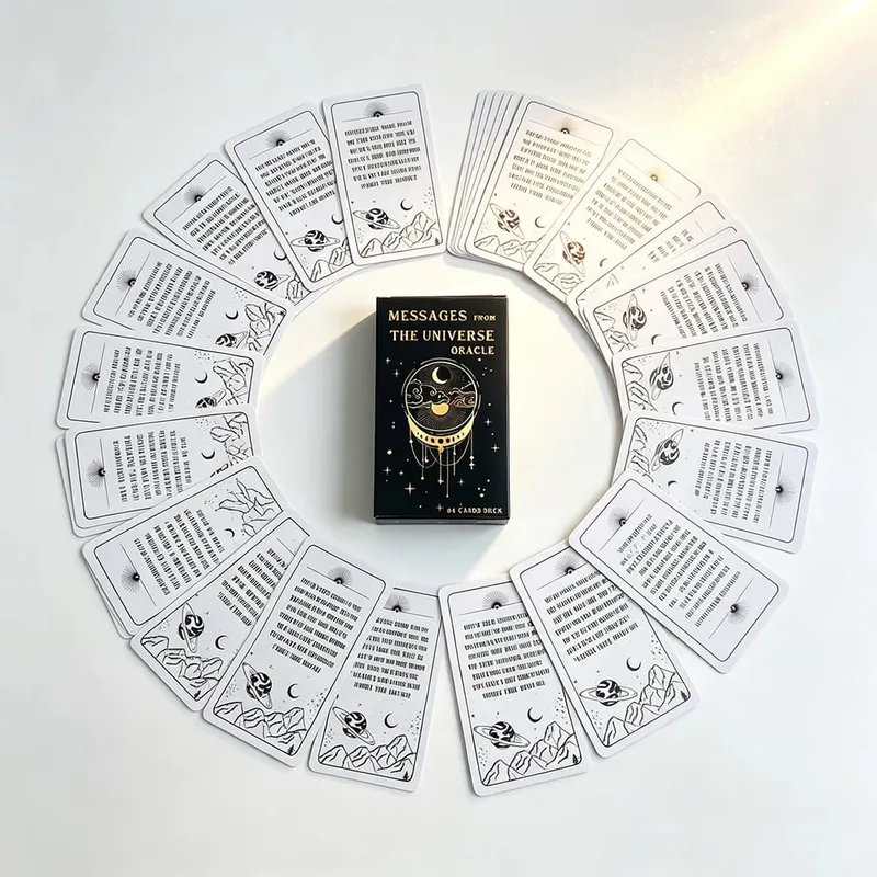 Nachrichten aus dem Universum, Orakelkarten, 54 englische Version, Weissagung, spirituelle Führung und tägliche Inspirationskarten für Anfänger — image 4