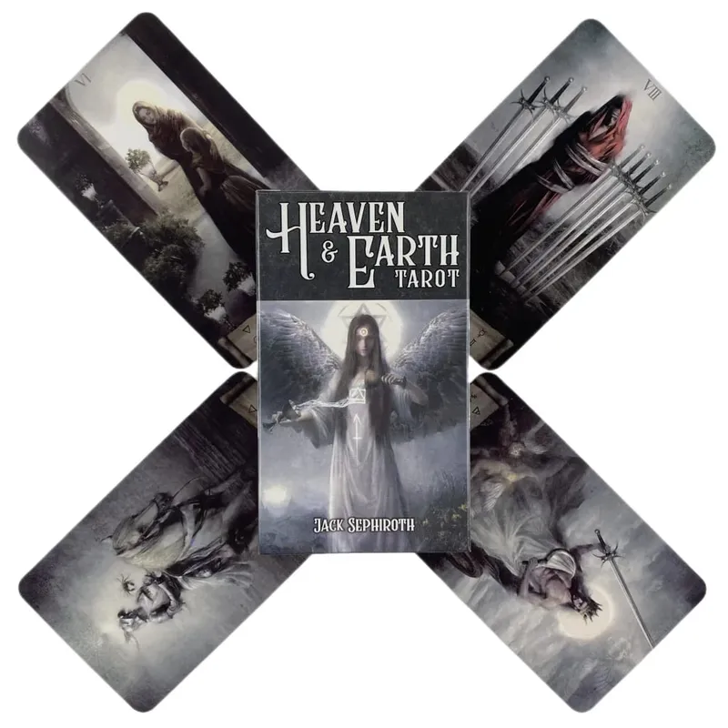 Hot Selling Heaven Earth Tarot Karta pro volný čas Zábava Rodina Setkání Věštění Balíček Tarotová deska Herní karty