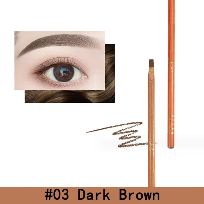 Penna per sopracciglia Duro Microblading Brow Definer Enhancers Matita Impermeabile Facile da applicare Trucco Sopracciglia selvagge naturali Tinta
