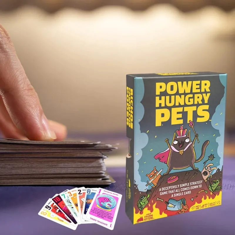 Family Gathering Power Hungry Pets Gioco di carte strategico Divertenti carte da gioco da tavolo — image 4