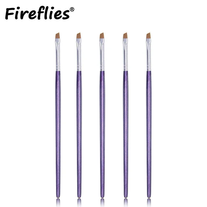 2/5/10PCS Upgrade Blade Eyeliner Brush Ultra Thin Flat Fine Eye Liner Makeup Brushes Flat Eyeliner Brush Eyebrow Make Up Tool — image 2