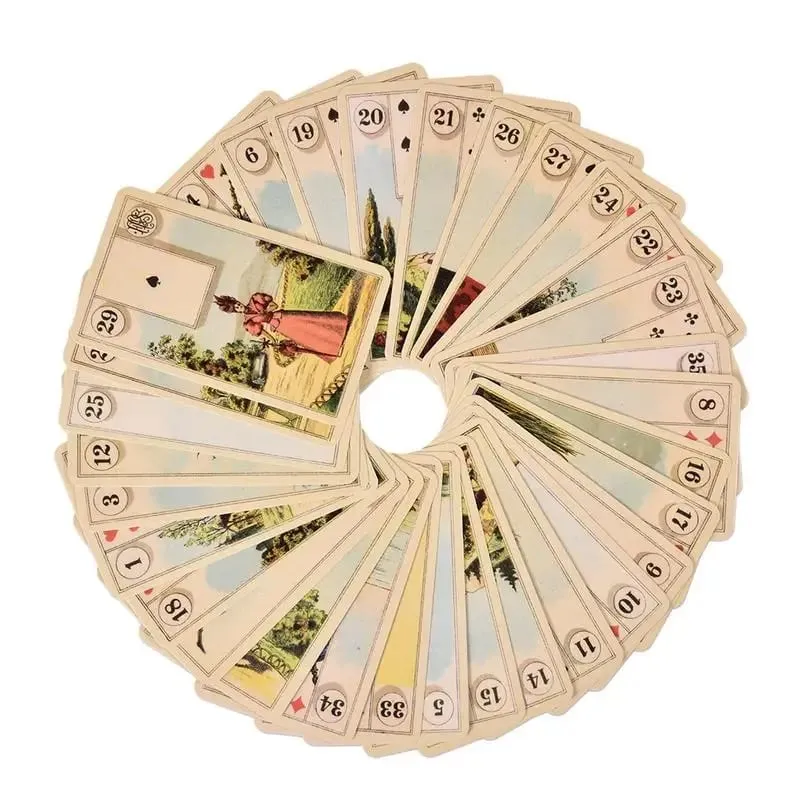 Alat Ramalan Tarot Grand Tableau Lenormand Kartu Oracle 36 Buah Kartu Tarot Pesta Papan Permainan Kartu Peramal Tarot — image 2