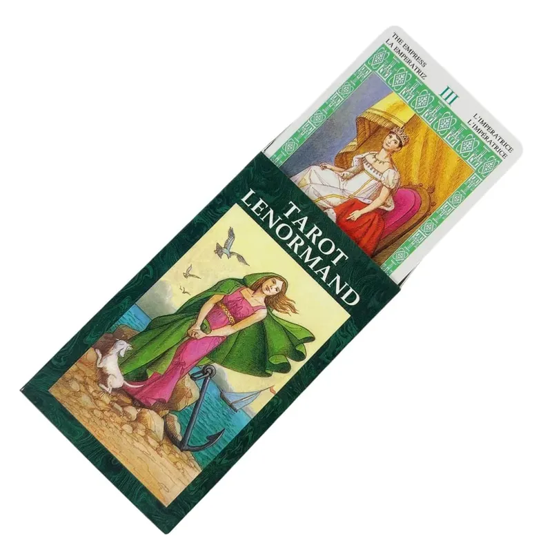 Tarotový balíček Lenormand se 78 kartami 10,3*6 cm Věštění nástroj pro věštění – vícejazyčný