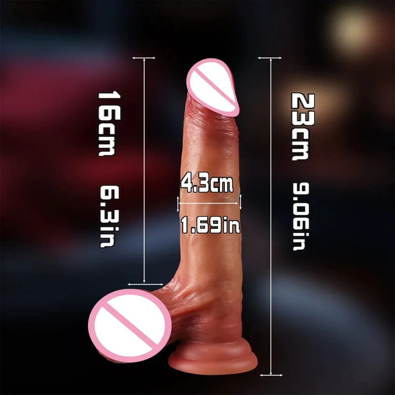Skin Sliding Forhud Dildo med rigtige testikler strapon Realistiske Dildoer til Kvinder Mænd Lesbisk Anal Pik Voksen Sexlegetøj Penis 18
