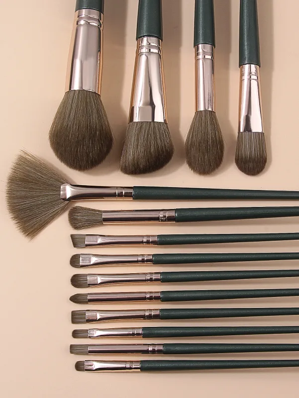 18-teiliges Make-up-Pinsel-Set, weiche Kosmetikpinsel für Puder, Rouge, Lidschatten, Foundation, mit Beauty-Schwamm und dreieckigem Puff — image 6