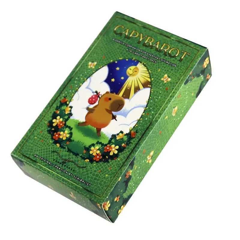 Capybara Tarot Deck 10.3*6 ซม.78 ไพ่ทาโรต์น่ารักนำSothing VibeและEnergy Into A Tarot Deck — image 6