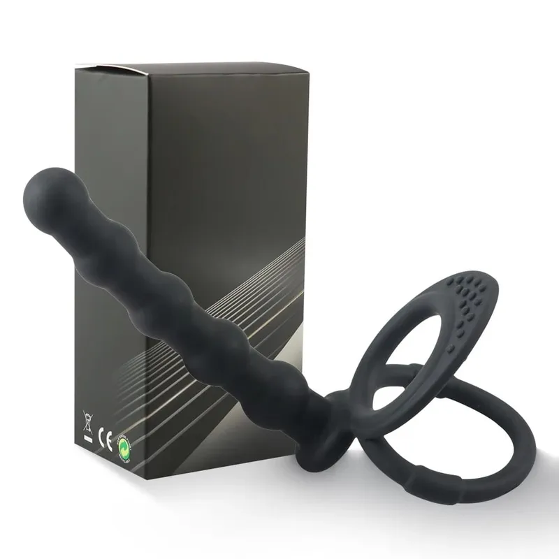 Doppelte Penetration Anal Perlen Butt Plug Dildo Penis Cock Ring Verzögerte Ejakulation G Spot Massager Erwachsene Sex Spielzeug Für Männer paare — image 5