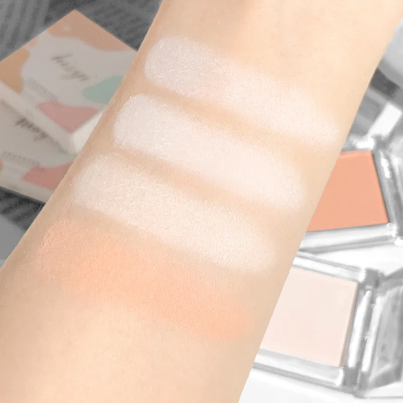 Hisyi Matte Monochrome Lidschatten-Palette, natürliches Licht, Highlighter-Puder für zarte Augenkonturen, hellt auf — image 4