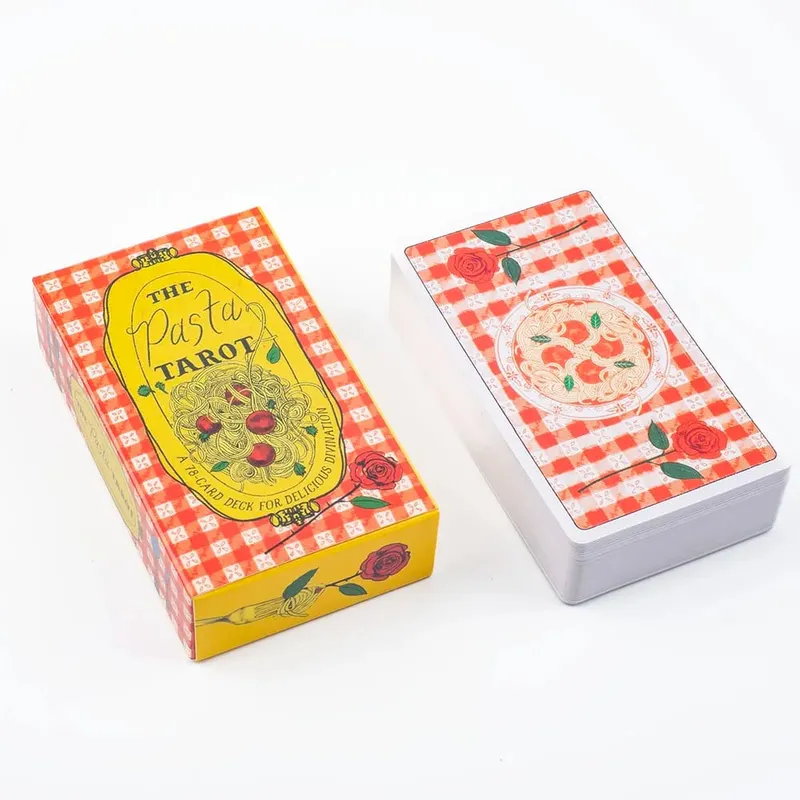 Pasta Tarocchi Gioco da tavolo con mazzo di 78 carte 10,3x6 cm Deliziosa divinazione Rispondi alle tue domande e manifesta i desideri più succosi — image 1