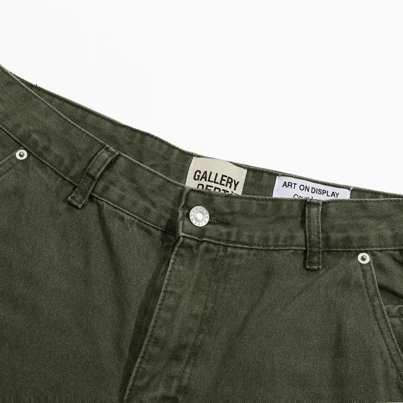 Gallery Dept schizzi di inchiostro schizzi di vernice lavaggio splicing micro pull jeans tute pantaloni casual — image 6