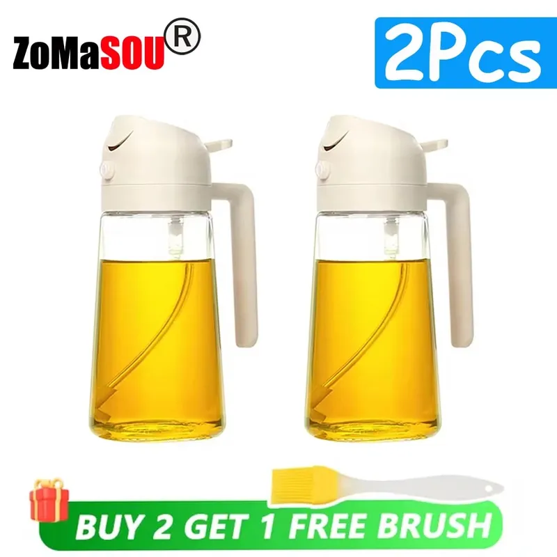 1–4 Stück 2-in-1-Sprayer, Ausgießer, Öl, leere Flasche, Kunststoff, Ölbehälter, Spender, Verdampfer, Küche, Grill, Camping, Kochutensilien — image 14
