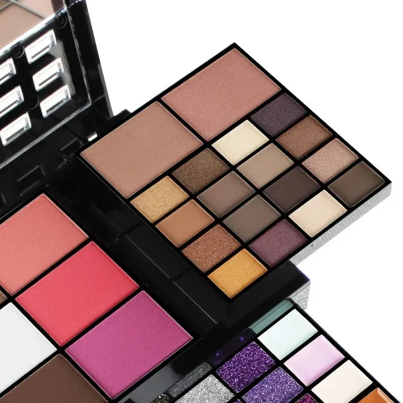 74 colori ombretto lucidalabbra perlescente correttore opaco rossetto flash donna cosmetici confezione regalo professionale trucco natalizio — image 4