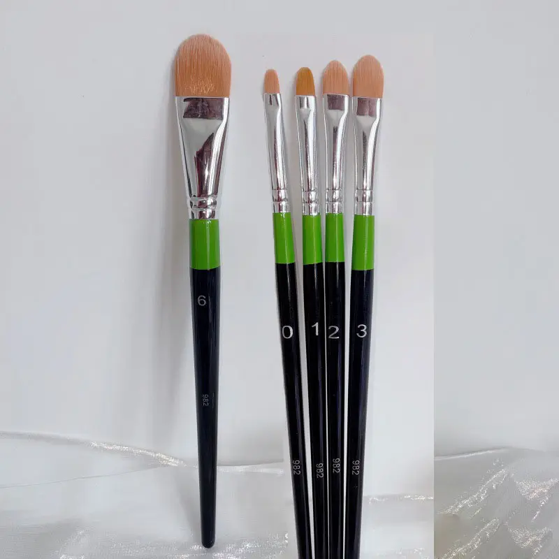 1/4/5pc Foundation Makeup brushes Maliit na Detalyadong Concealer Make up brush wood handle cosmetic tool — image 1