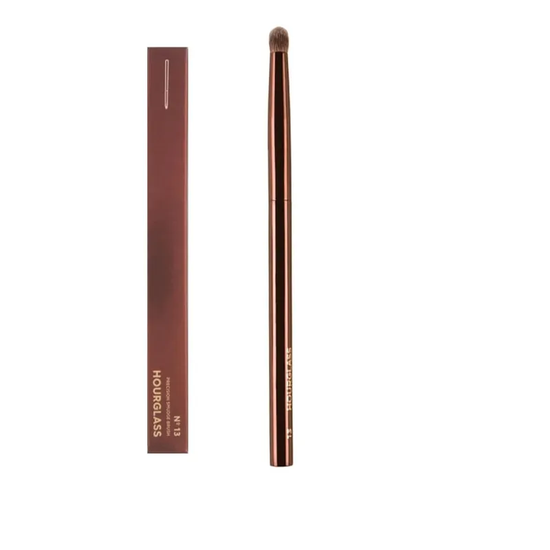 1pc Hourglass Powder Contour Berus solek Pemerah Pipi Bedak Berus solek pemegang logam Concealer Bronzer high end dengan kotak — image 18