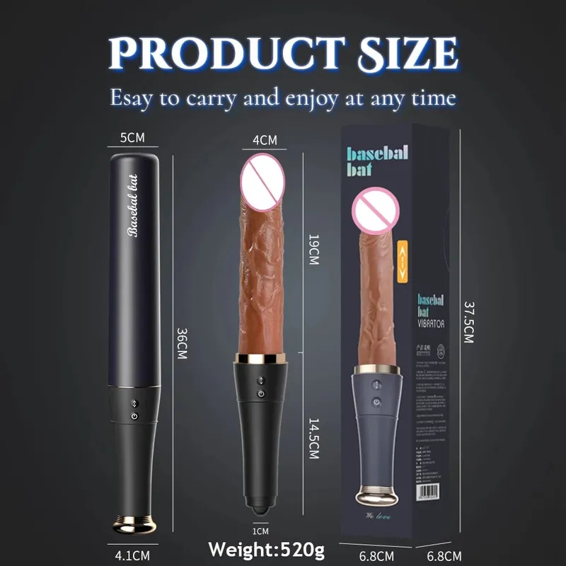 19CM Realistic Thrusting Dildo Vibrator for Women Vagina Anal Stimulator Heating Auto Telescopic Masturbator Sex Toys for Couple