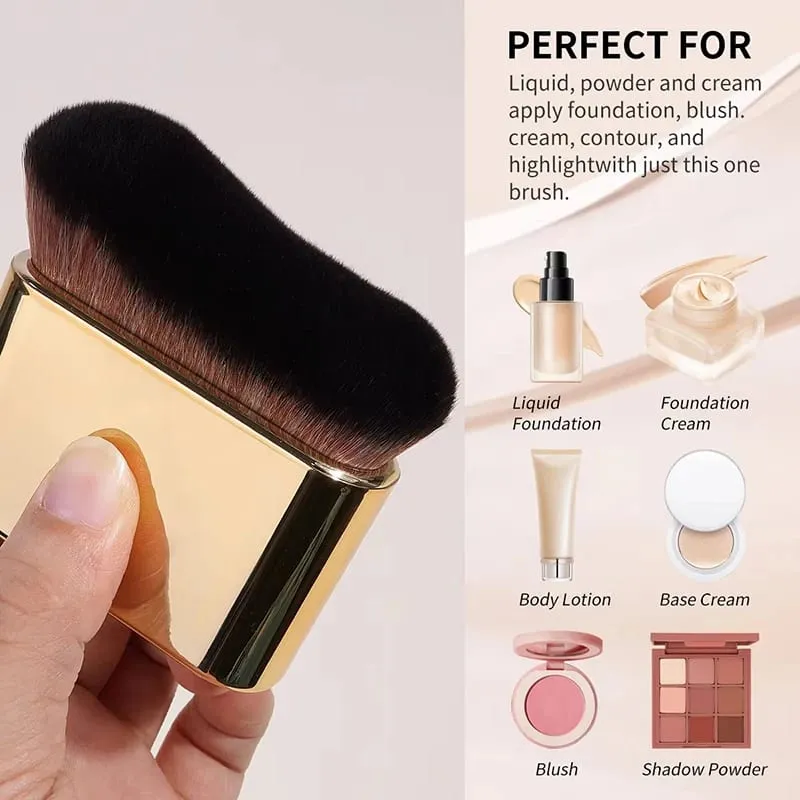 Baru 1 Buah Kuas Rias Kuas Sirene untuk Riasan Alas Bedak Tubuh untuk Tan Sunless Tanner Makeup Self Tanning Mousse Alat Kosmetik — image 1