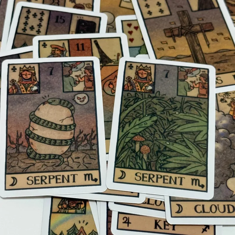 Akashic Eye Lenormand Oracle Cards 61 mazzi di carte Oracle illustrate moderne — image 3