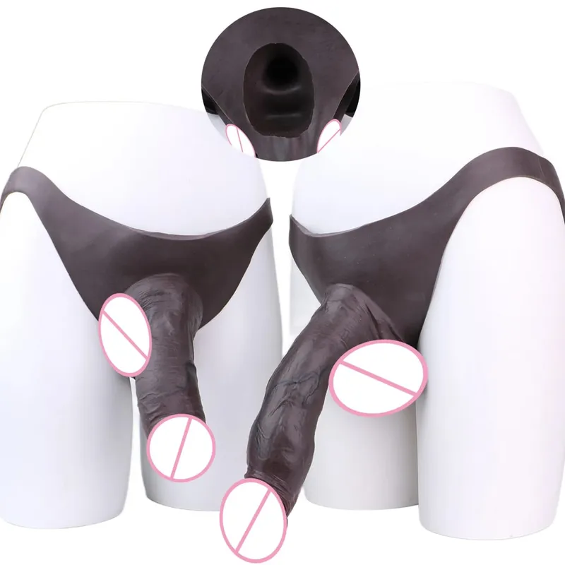 Duże, puste spodnie silikonowe typu Dildo Premium, nadające się do noszenia, hiperrealistyczne, wkładane nakładki na penisa, intymne zabawki do noszenia dla dorosłych — image 6