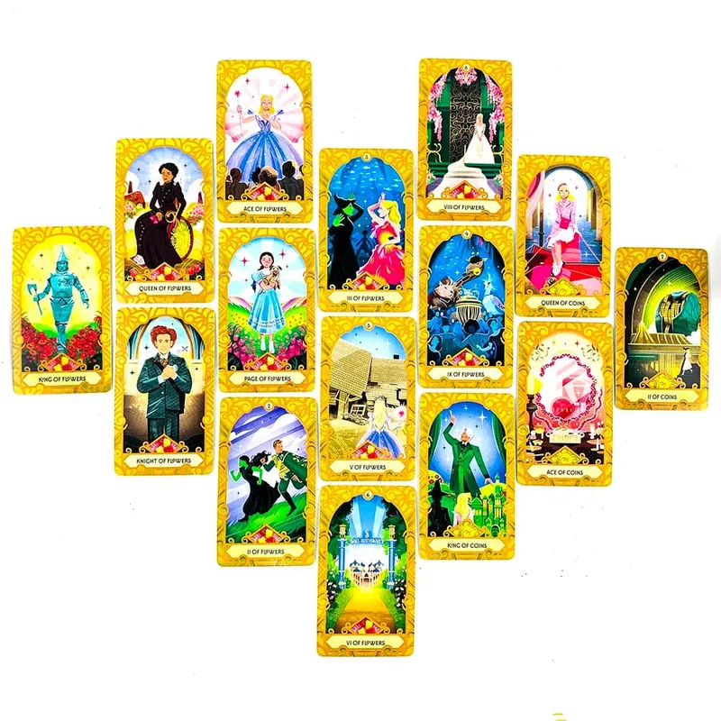 Nouveau Wicked Tarot Deck 78 cartes Tradition Tarot cartes Version anglaise Divination jeux de société Halloween et jeux de noël