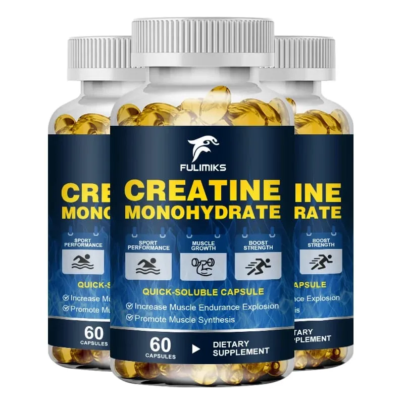 Kapsul Creatine Monohydrat Potensi Tinggi 3000mg Mendukung Pertumbuhan Otot Kinerja Atletik Tingkat Energi & Gym Harian — image 9