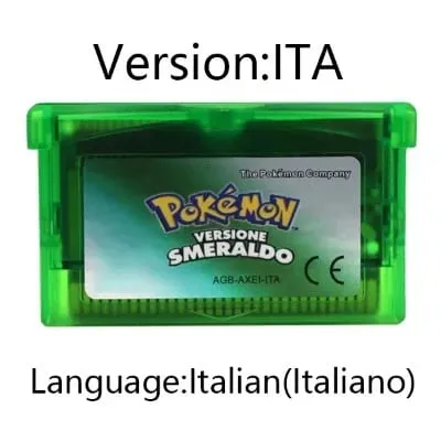 GBA jeu Pokemon série cartouche de jeu vidéo carte de Console Pokemon émeraude rouge feu rubis feuille vert saphir multi-langue — image 27
