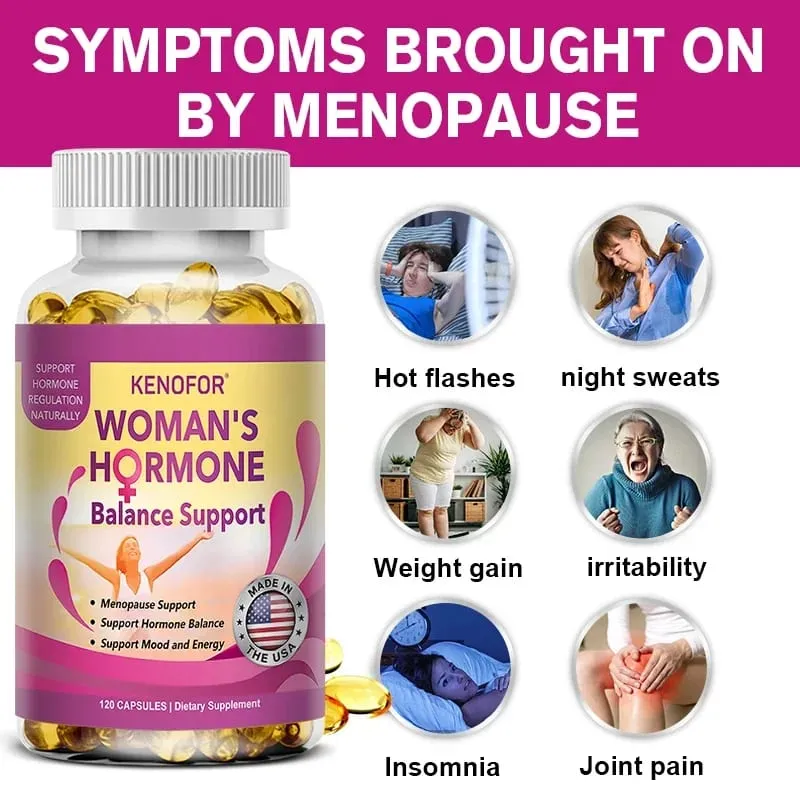 Menopause Support Supplement for Women - Relieves Fatigue Bloating Hot Flashes Mood Swings - Supports PMS PMDD PCOS — image 3