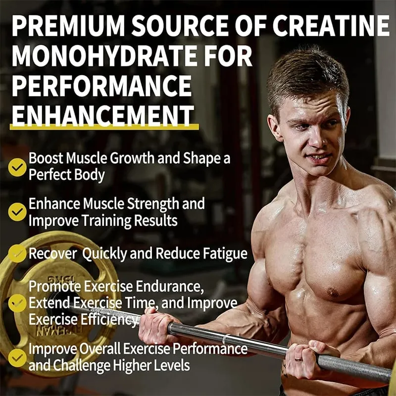 Kapsul Creatine Monohydrat Potensi Tinggi 3000mg Mendukung Pertumbuhan Otot Kinerja Atletik Tingkat Energi & Gym Harian — image 6