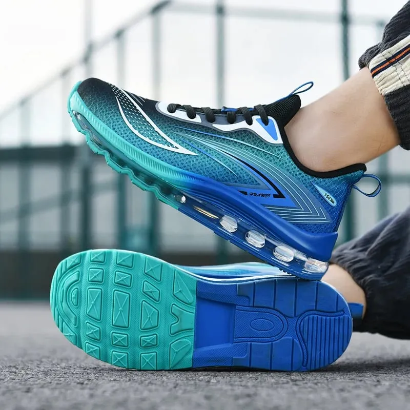 Scarpe da ginnastica alla moda da uomo, traspiranti, comode e leggere, scarpe da passeggio, sport casual, corsa, tennis, palestra, scarpe da allenamento per uomo — image 6