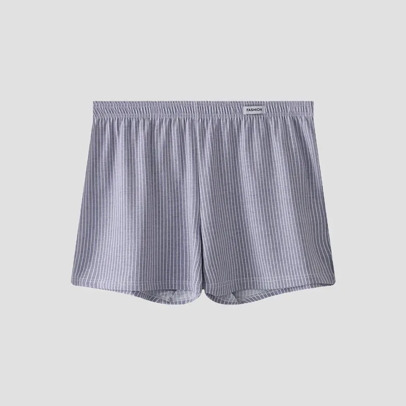3 Pack Men's Cotton Boxer Shorts - Breathable Loose Striped 4-Corner Underwear for Youth - Versatile for Outdoor & Sports Wear — image 4