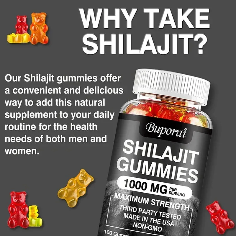 Shilajit Gummies - Memori Tingkat Energi dan Dukungan Fokus Meredakan Stres Kesehatan Secara Keseluruhan — image 7