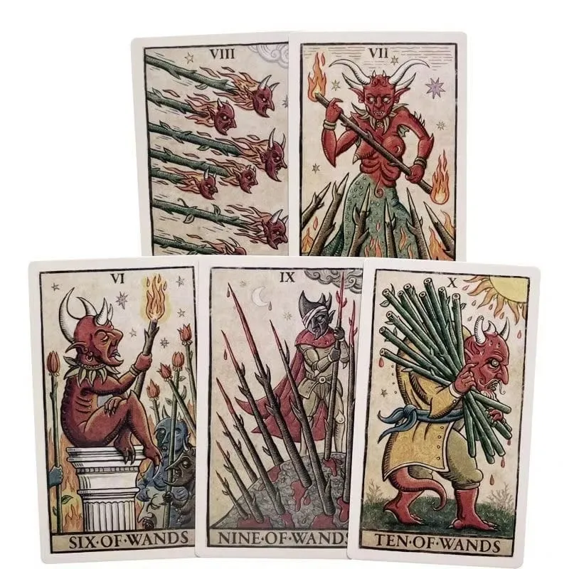 Trionfi della Luna Tarot 78 ดาดฟ้า PDF คู่มือ Fortune Telling การ์ดเกม Travel Cersion Reversed Chakra Planet Zodiac — image 5