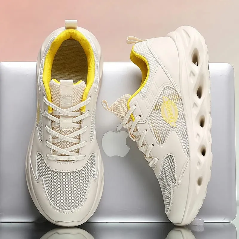 Wide Toe Lightweight Cushioned Walking Shoes Breathable Mesh Wide Fit Sneakers Casual Fashion Athletic Trainers for Daily
