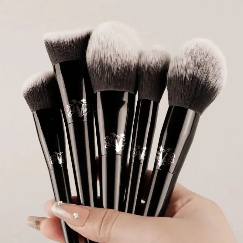 Kat Von D ensemble de pinceaux de maquillage et Kit fond de teint Blush surbrillance correcteur poudre sculptant pinceau fard à paupières marque KVD pinceau de maquillage — image 6